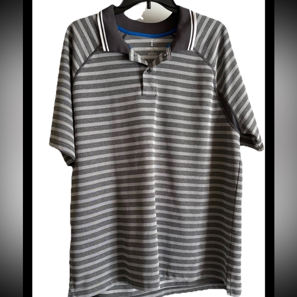 LANDS END Golf shirt size Large